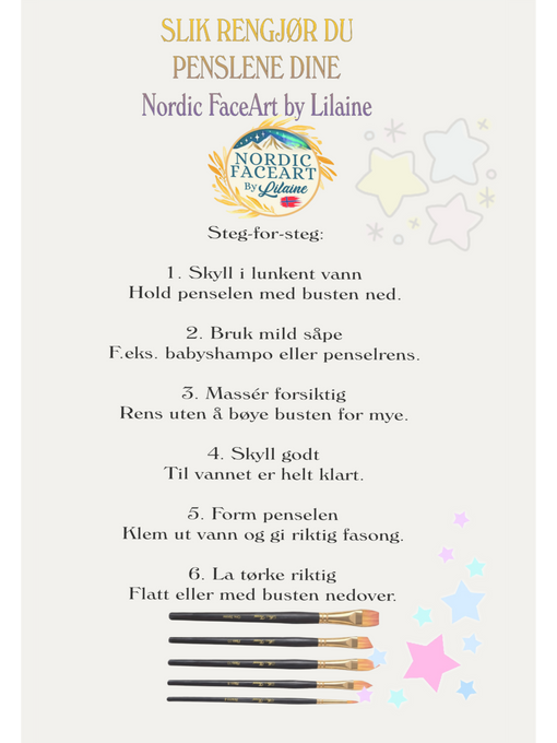 SLIK RENGJØR DU PENSLENE DINE