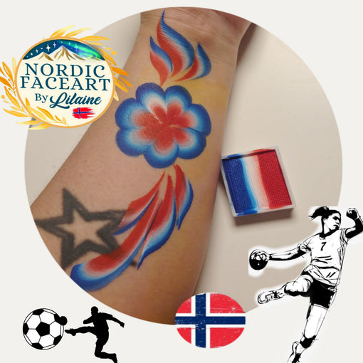 Ansiktsmaling til sport, kampdager og 17. mai