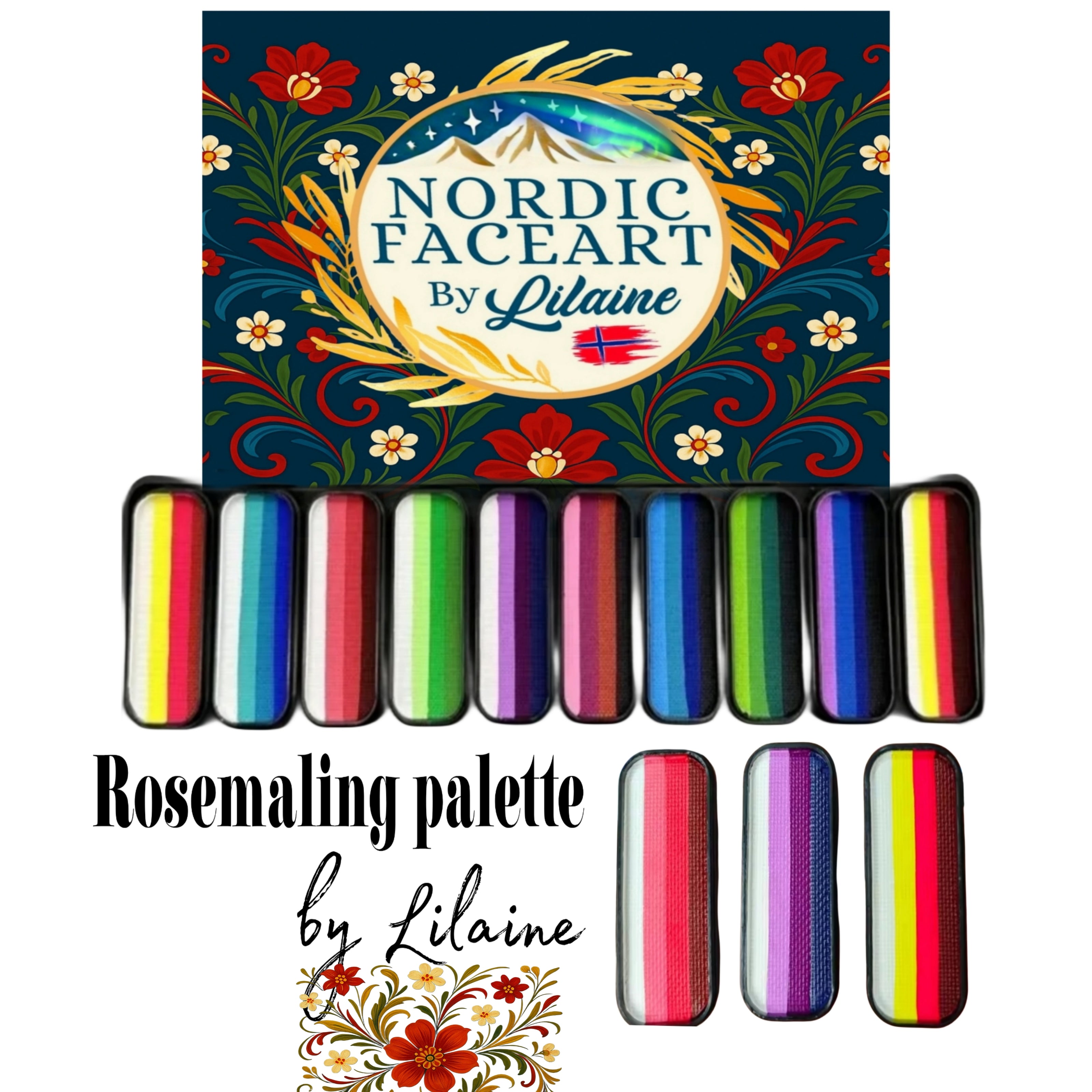 Eksklusiv Rosemaling palette