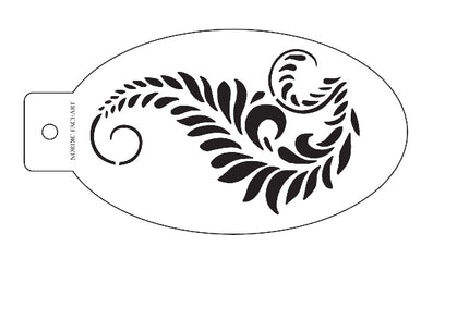 Naturens Smykke – Venstre - Stensil fra Nordic FaceArt