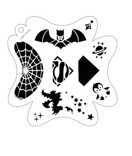 Superhelt Mix Stensil– Nordic FaceArt