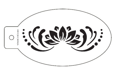 Blomsterprinsesse - Stensil fra Nordic FaceArt