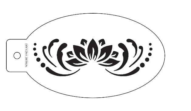 Blomsterprinsesse - Stensil fra Nordic FaceArt