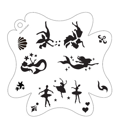 Eventyrdans Stensil – Nordic FaceArt