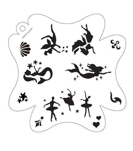 Eventyrdans Stensil – Nordic FaceArt