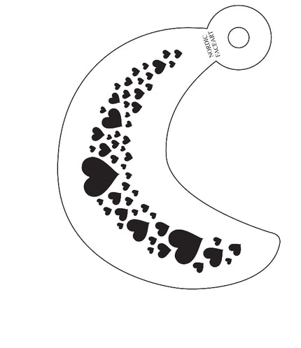 Valentin design– Stensil fra Nordic FaceArt