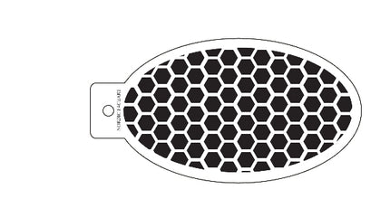 Honeycomb / Hexagon– Stensil fra Nordic FaceArt