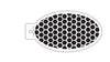 Honeycomb / Hexagon– Stensil fra Nordic FaceArt
