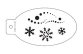 Snowflakes – Stensil fra Nordic FaceArt