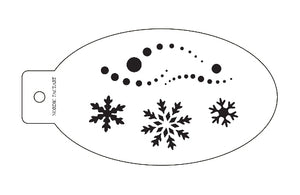 Snowflakes – Stensil fra Nordic FaceArt