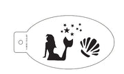Freia Havfrue – Stensil fra Nordic FaceArt