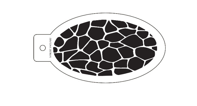 Reptil – Stensil fra Nordic FaceArt