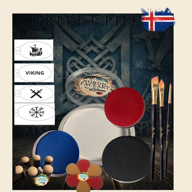 Islandsk National Facepaint Kit