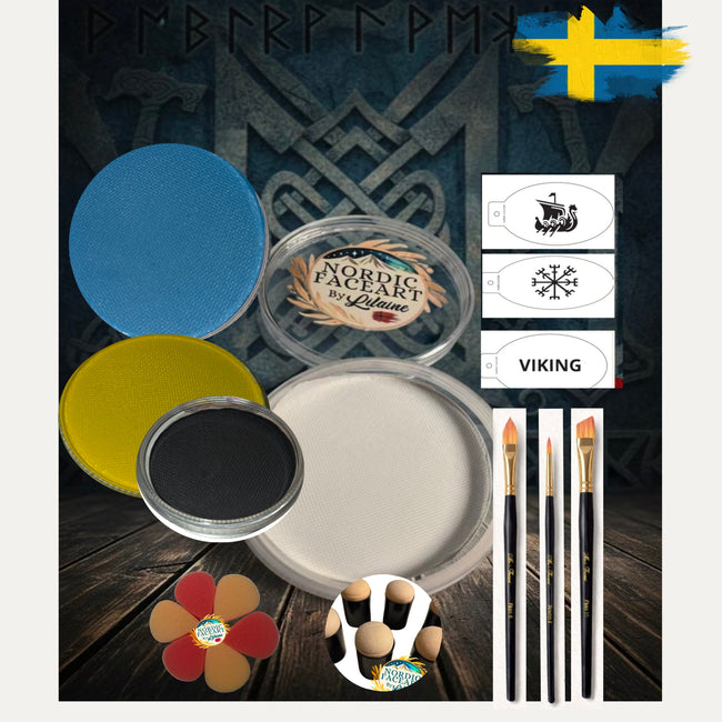 Svenskt National Facepaint Kit