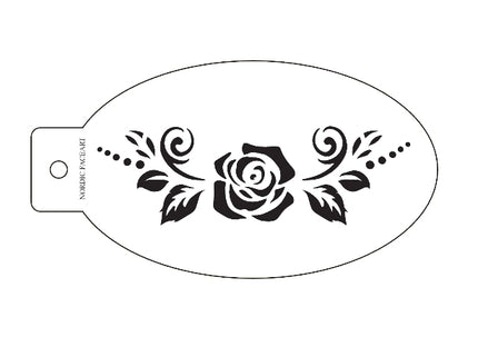 Nordisk Rose - Stensil fra Nordic FaceArt