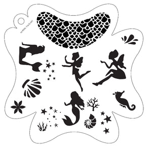 Havfrue & Alve Stensil – Nordic FaceArt
