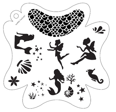 Havfrue & Alve Stensil – Nordic FaceArt