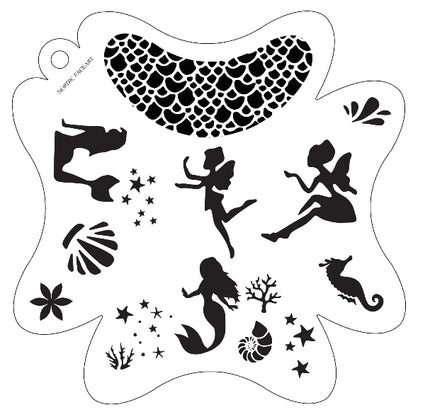 Havfrue & Alve Stensil – Nordic FaceArt