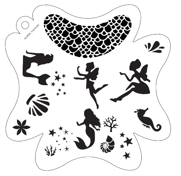 Havfrue & Alve Stensil – Nordic FaceArt