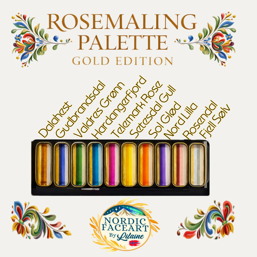 Rosemaling Palette – Gold Edition