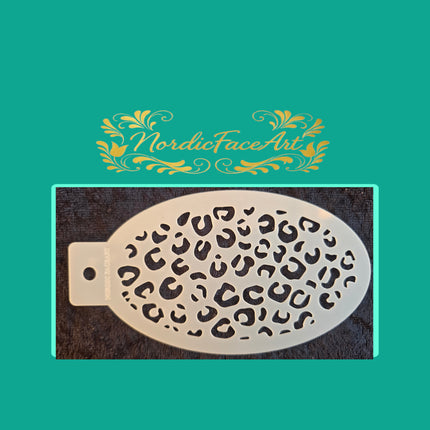 Leopard design – Stensil fra Nordic FaceArt