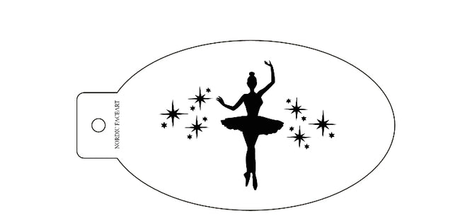 Ballerina – Stensil fra Nordic FaceArt