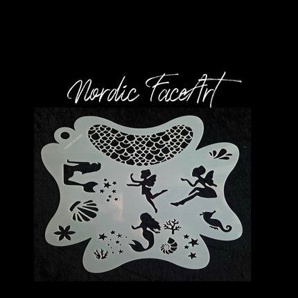 Havfrue & Alve Stensil – Nordic FaceArt