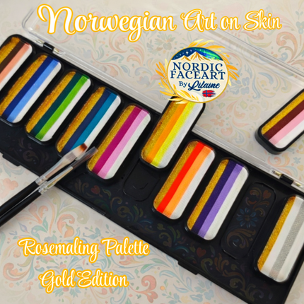 Rosemaling Palette – Gold Edition