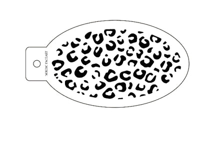 Leopard design – Stensil fra Nordic FaceArt