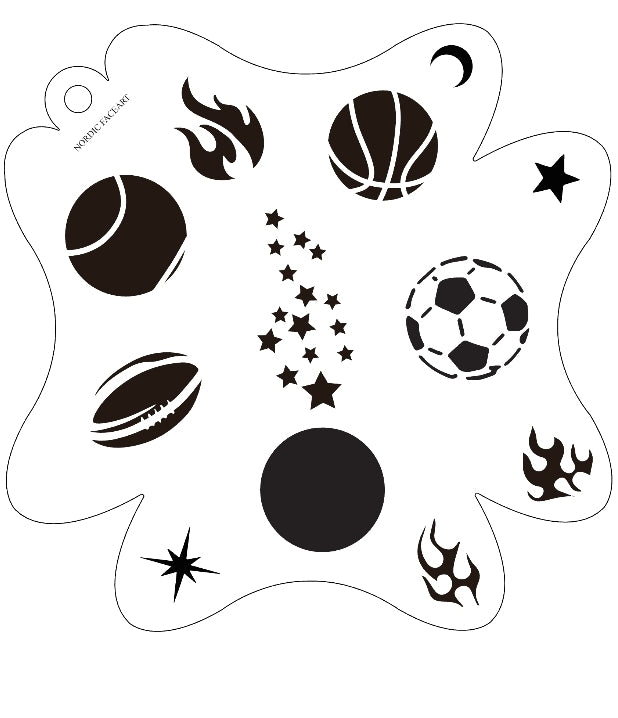 Sport & Action Stensil – Nordic FaceArt