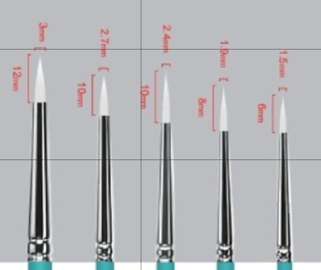 Fjord - rund penselsett