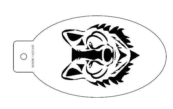 Fenrisulven- Stensil fra Nordic FaceArt