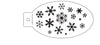 Snowflakes / Snøkrystaller– Stensil fra Nordic FaceArt