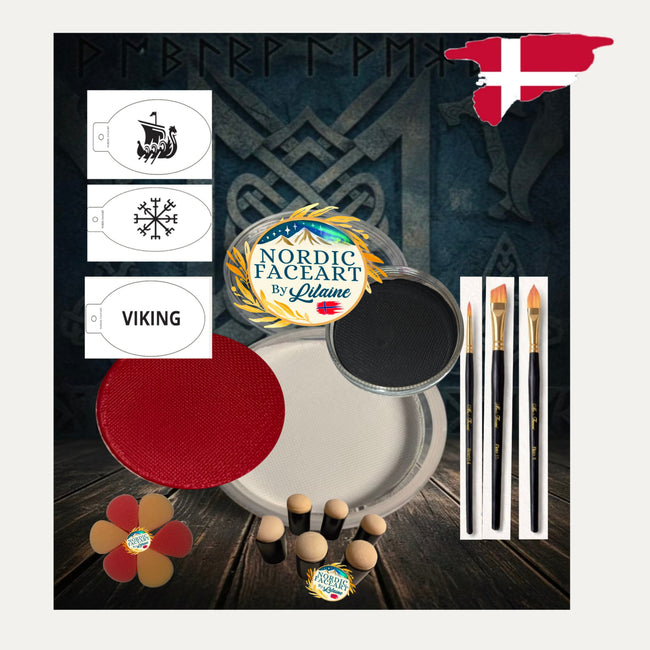 Dansk National Facepaint Kit