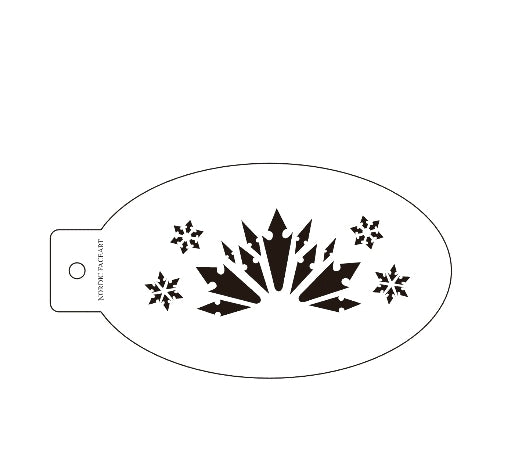 Isdronning – Stensil fra Nordic FaceArt